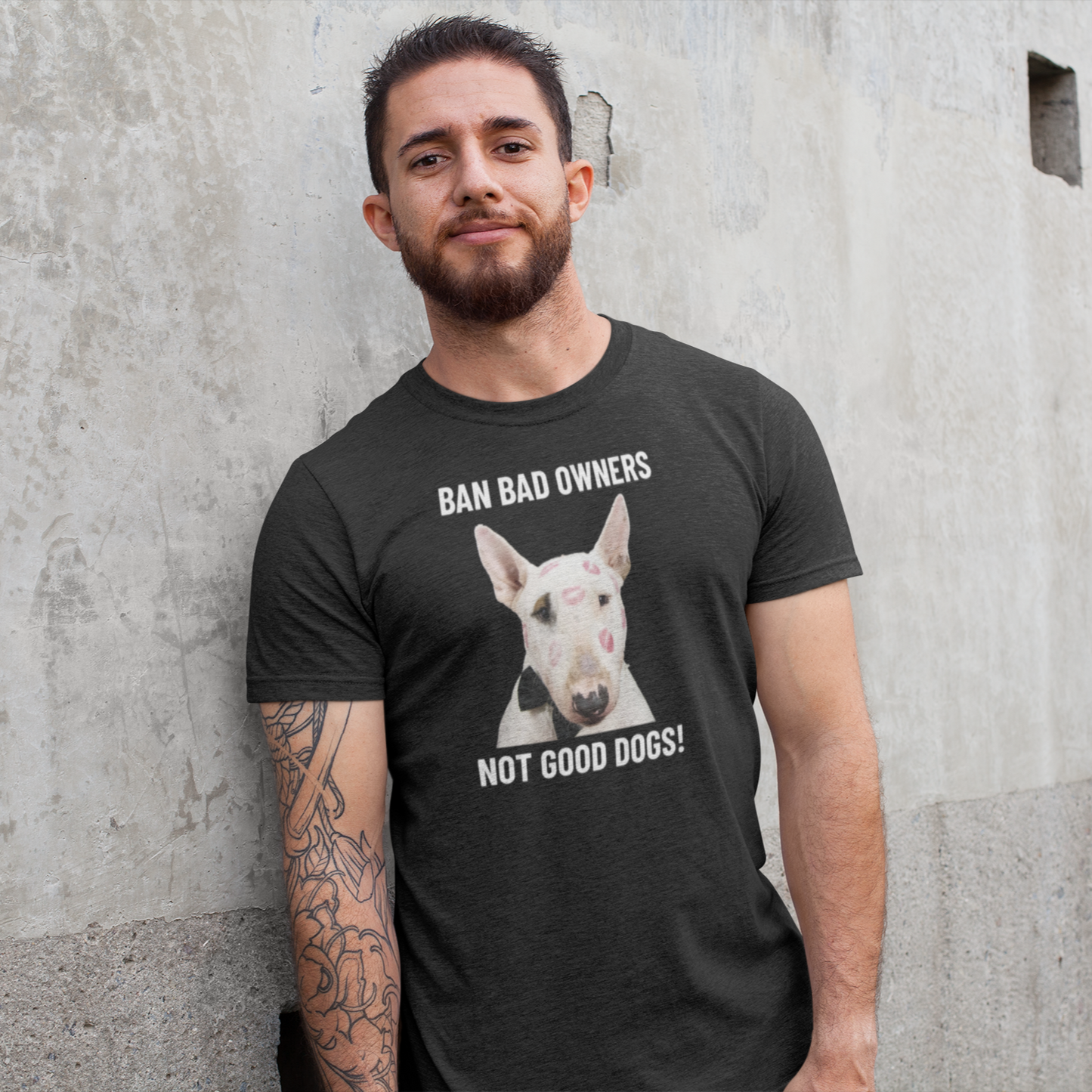 Ban Bad Owners - not good dogs! - personalisiertes T-Shirt mit deinem Hund